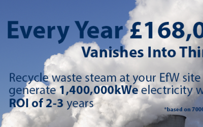 Harvest Waste Steam to Generate Electricity Worth £168,000 per Year!