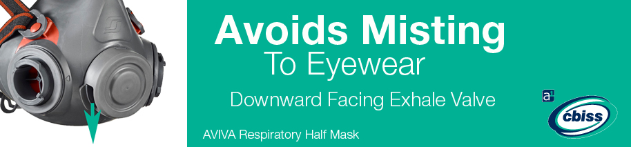 AVIVA half respiratory face mask misting